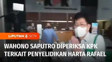Kepala Kantor Pajak Madya Jakarta Timur, Wahono Saputro kembali diperiksa KPK terkait penyelidikan terhadap mantan pejabat Ditjen Pajak Rafael Alun Trisambodo.