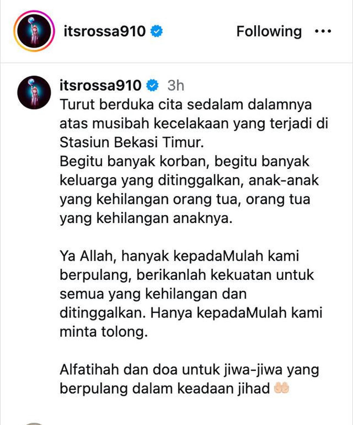 Duka Rossa Atas Kecelakaan Kereta di Bekasi Timur: Ya Allah, Hanya kepadaMulah Kami Berpulang