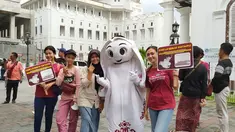 La'eeb melakukan perjalanan ke Kota Semarang sejak Hari Jumat, 14 Oktober 2022 dan langsung mengunjungi Kota Lama, Semarang. (Procomm Surya Citra Media)