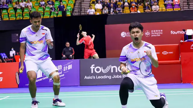 Leo Rolly Carnando/Bagas Maulana - Hong Kong Open 2024 - Bulu Tangkis