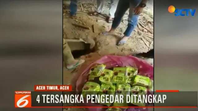 Sindikat narkoba internasional ini menyembunyikan sabu dengan cara menguburnya di dalam tanah.