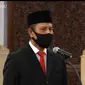 Presiden Jokowi melantik Irjen Boy Rafli Amar sebagai Kepala Badan Nasional Penanggulangan Terorisme (BNPT). (Liputan6.com/ Lizsa Egeham)