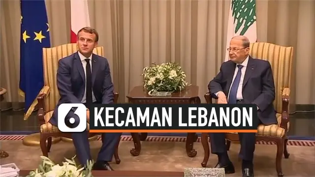 VIDEO: Presiden Prancis Kunjungi Lebanon Setelah Ledakan Beirut