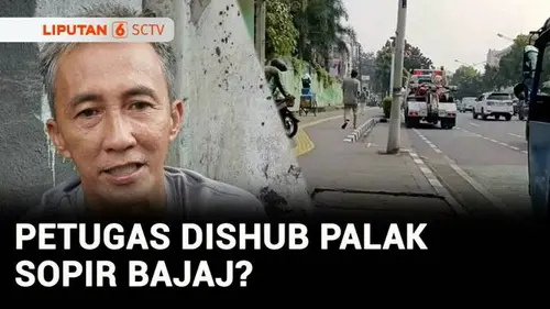 VIDEO: Viral! Petugas Dishub Diduga Palak Sopir Bajaj, Aksinya Lebih dari Sekali