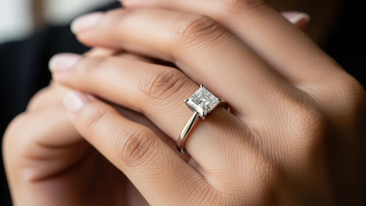 Model Cincin Nikah Diamond (Image by Gemini AI)