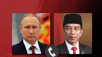 Presiden Rusia Vladimir Putin menelepon Presiden Indonesia Jokowi untuk mengucapkan selamat HUT ke-77 RI. (Instagram rusemb_indonesia)