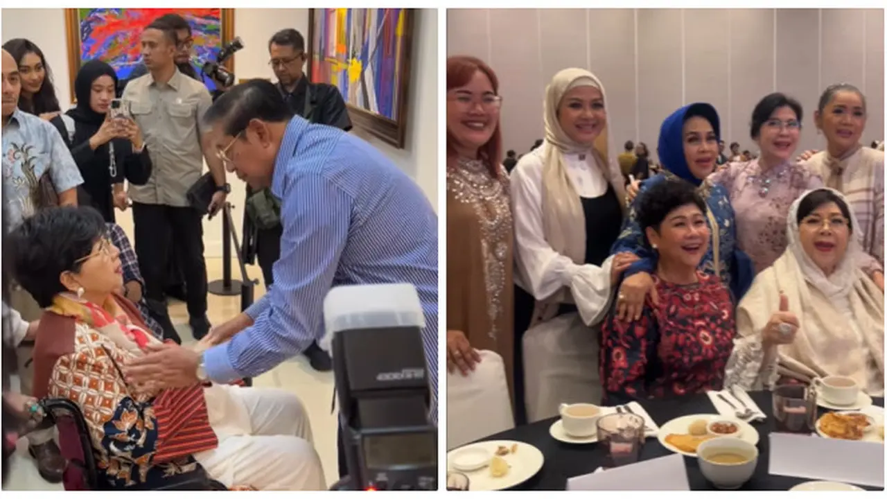 6 Potret Titiek Puspa Penuhi Undangan SBY dan Kumpul Bareng Artis Senior Sebelum Sakit