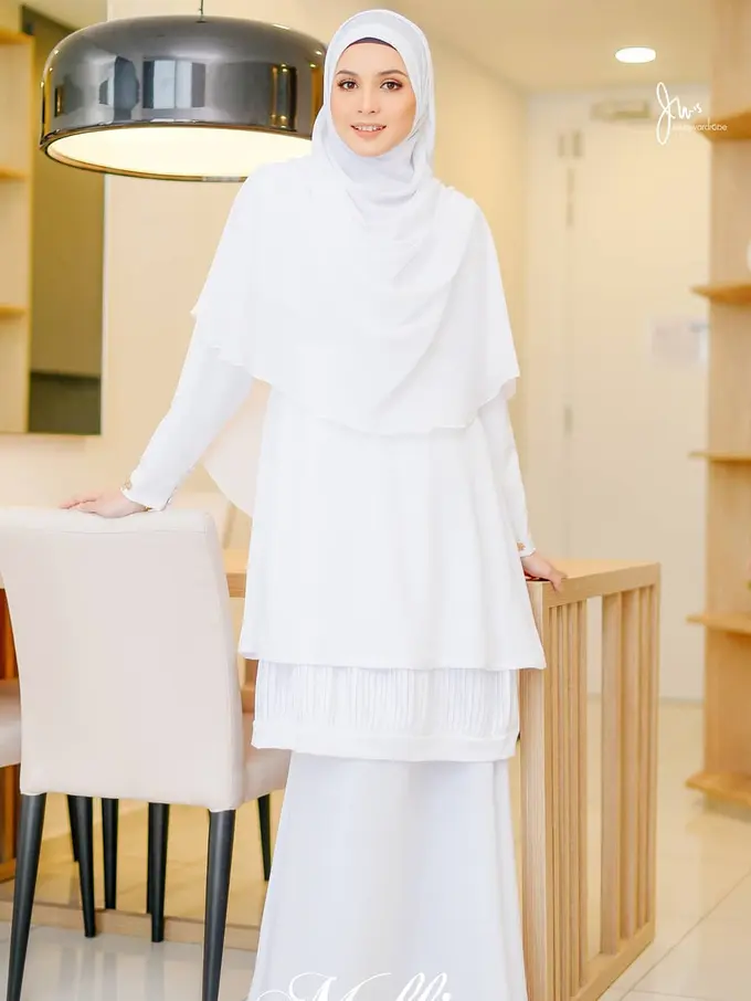 Model Baju Lebaran 2025 Warna Putih