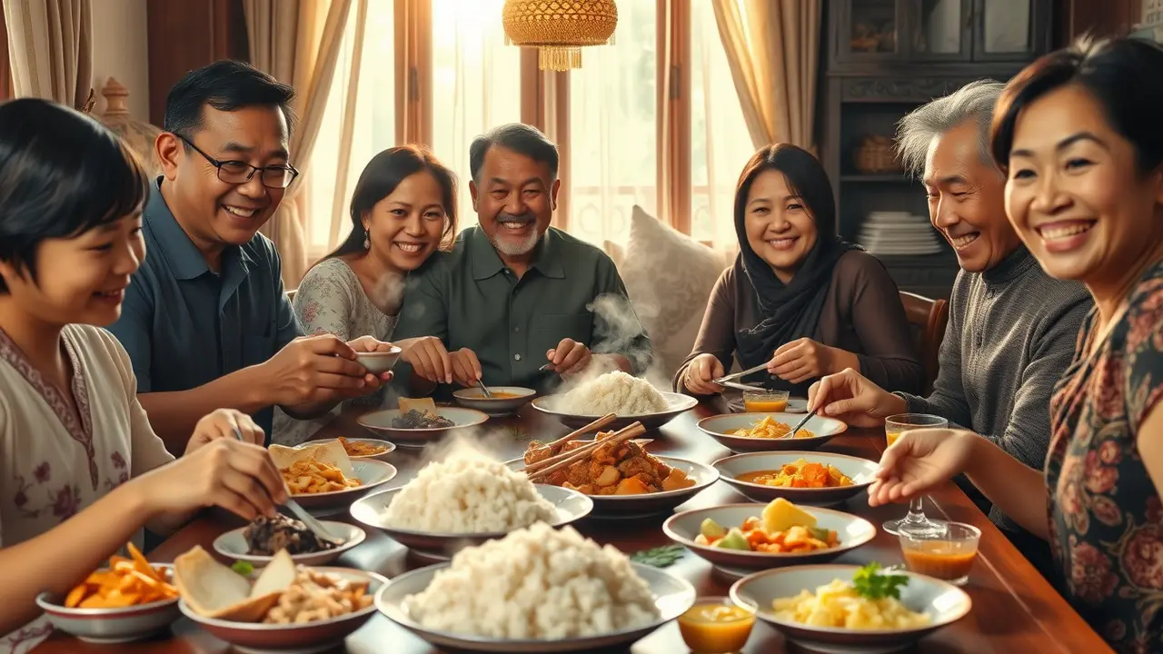 mimpi makan bersama keluarga