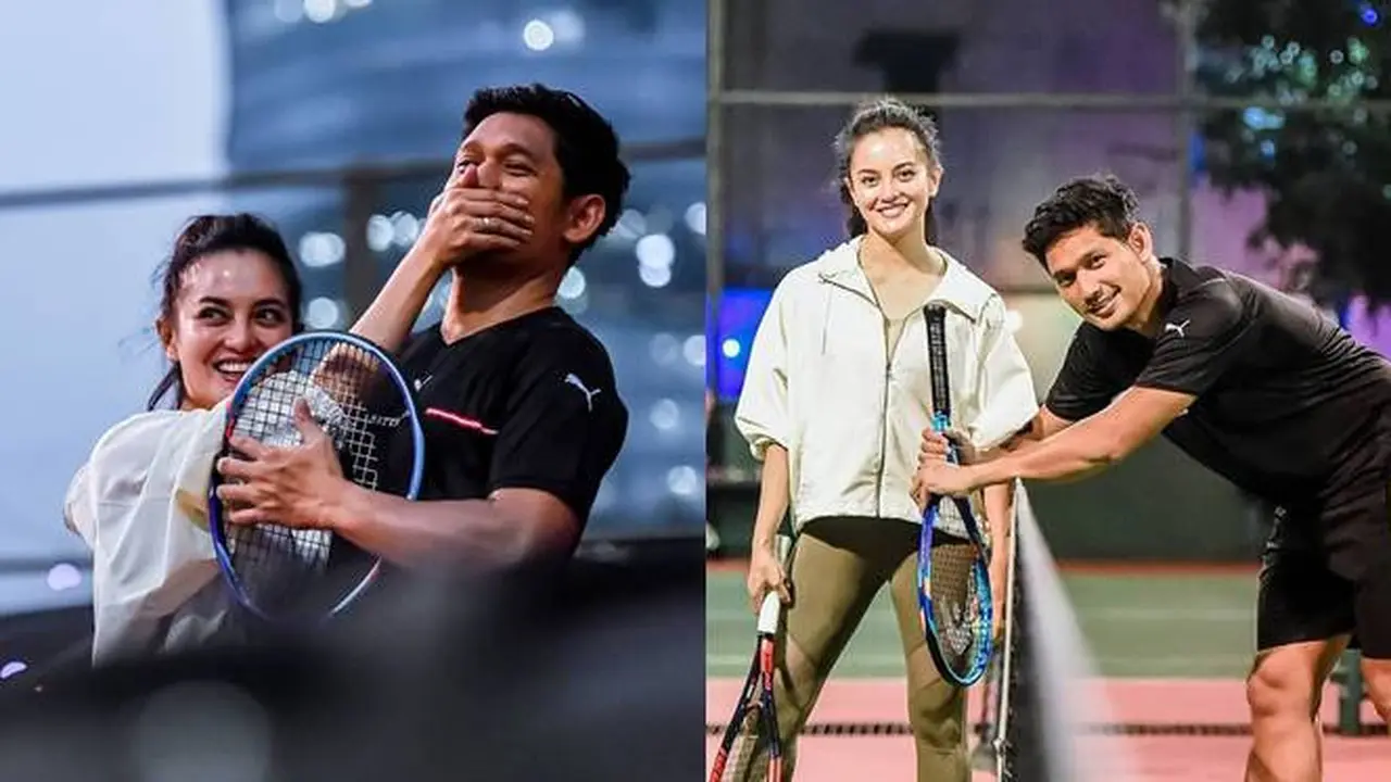 7 Momen Seru Ririn Ekawati dan Ibnu Jamil Olahraga, Main Tenis Sambil Pacaran