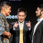 Ken Hasegawa (kanan) siap habis-habisan menghadapi Aung La N Sang (kiri) di ajang ONE; A New Era, Minggu (31/3). (ONE Championship)