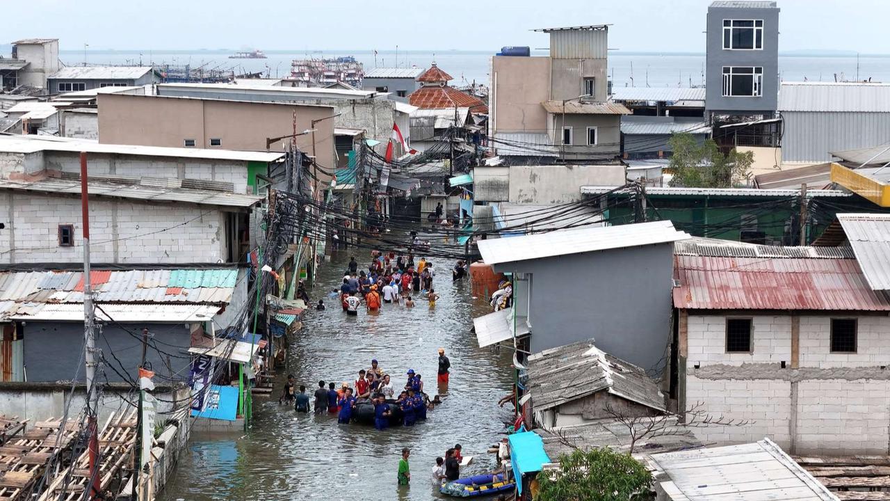 Banjir Rob Muara Angke Jakarta Utara, Begini Skema Evakuasi Warga