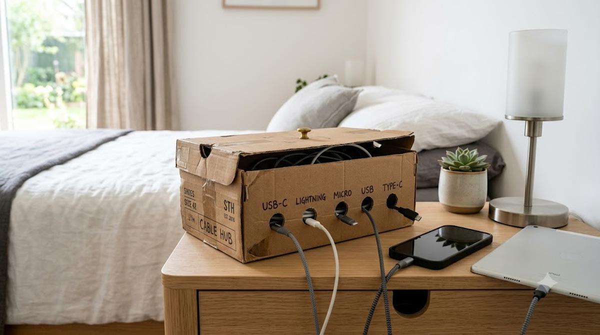 Charging Station dari Kotak Sepatu Bekas