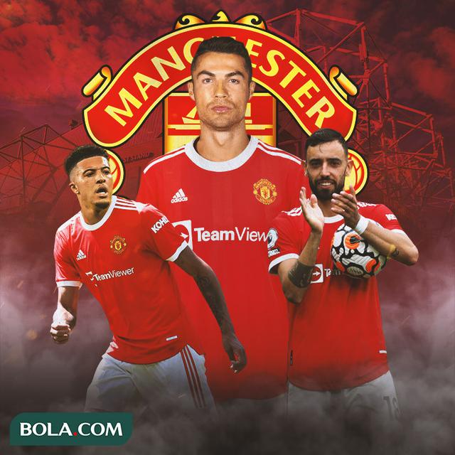 Manchester United - Jadon Sancho, Cristiano Ronaldo, Bruno Fernandes