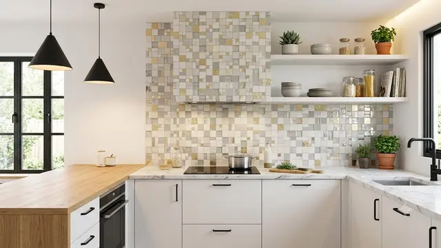 Keramik Dinding Dapur Seni Artistik dari Mozaik