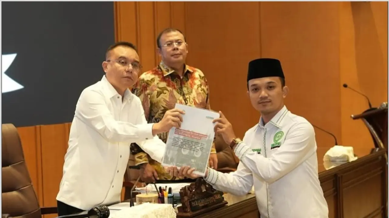 Pimpinan Dewan Perwakilan Rakyat Republik Indonesia (DPR RI) beraudiensi dengan Mahasiswa dan Badan Eksekutif Mahasiswa (BEM) Ruang Abdul Muis, Gedung Nusantara, Kompleks Parlemen, Jakarta, Rabu (4/9) (Istimewa)