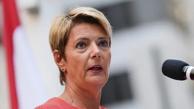 Mantan Presiden Swiss Karin Keller-Sutter.