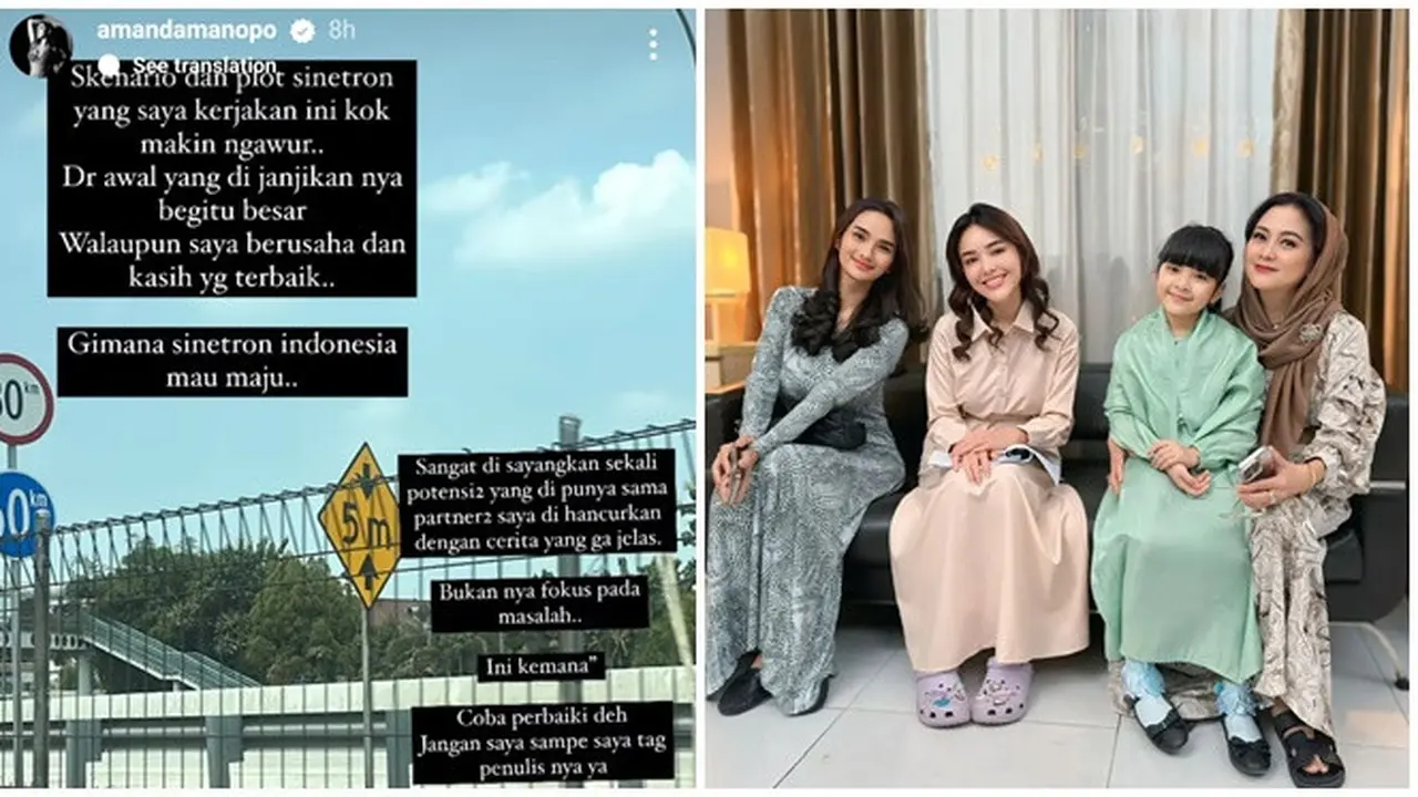 6 Potret Pemain Cinta Yasmin, Amanda Manopo Diduga Kritik Sinetron Terbarunya