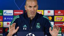 Pelatih Real Madrid, Zinedine Zidane. (AFP/PIERRE-PHILIPPE MARCOU)