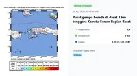 Gempa Hari Ini Selasa 29 April 2025 Terjadi Satu Kali Getarkan Seram Bagian Barat Provinsi Maluku