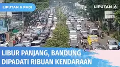 Kepadatan Minggu (16/05) pagi sudah terlihat di GT Pasteur. Kepadatan kendaraan terjadi sejak gerbang tol hingga Jalan Djunjunan dan Sukajadi. Libur panjang akhir pekan dimanfaatkan warga untuk berlibur ke sejumlah objek wisata.