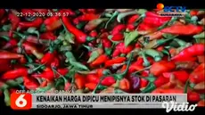 Jelang perayaan Natal dan Tahun Baru 2021 harga sejumlah komoditi di pasar daerah Kabupaten Nganjuk, Jawa Timur, merangkak naik. Seperti di Pasar Sukomoro, harga sayur mayur terpantau sejak 2 pekan terakhir terus merangkak naik.