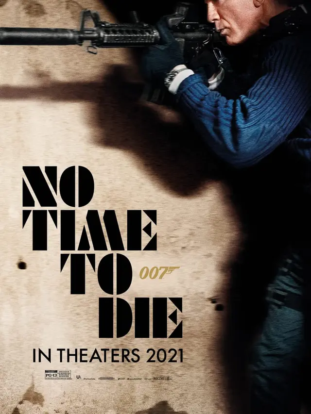 Poster No Time To Die. (Foto: IMDb/ Metro Goldwyn Mayer)