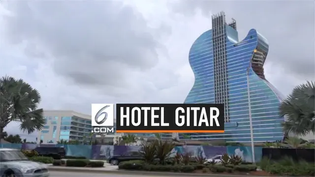 Hotel berbentuk gitar raksasa akan dibuka pada musim panas 2019 di Hollywood, AS. Hotel dengan tinggi 137 meter ini diberi nama Seminole Hard Rock Hotel & Casino.