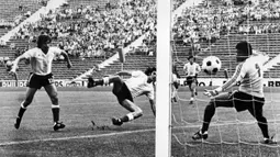 Bahkan ia menjadi pencetak gol terbanyak Piala Dunia 1978 yang digelar di Argentina. Mario Kempes menorehkan enam gol dalam gelaran tersebut dan membawa timnya menjadi juara dunia. (Photo by Staff/AFP)