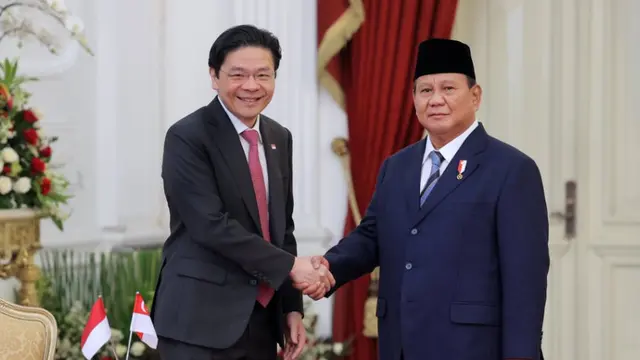 Perdana Menteri Singapura Lawrence Wong datang ke Jakarta untuk menghadiri pelantikan Presiden Prabowo Subianto (Dok. X/@@LawrenceWongST).