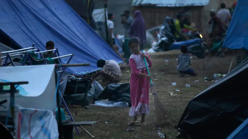 Anak-anak Korban Gempa Lombok