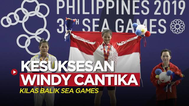 Berita video TikTok Bola kali ini dalam rubrik "Kilas Balik SEA Games" membahas kesuksesan lifter Windy Cantika di Manila, Filipina pada edisi 2019.