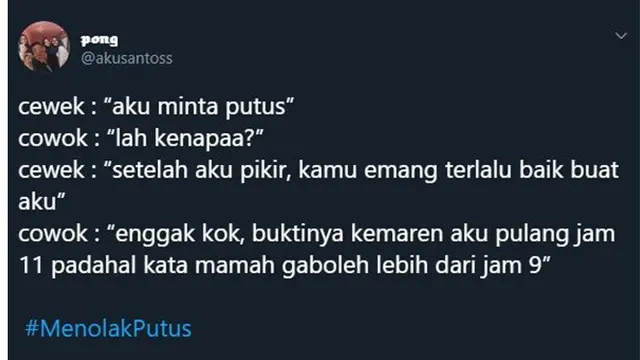 5 Cuitan #Menolakputus Ala Netizen Ini Menggelitik Banget
