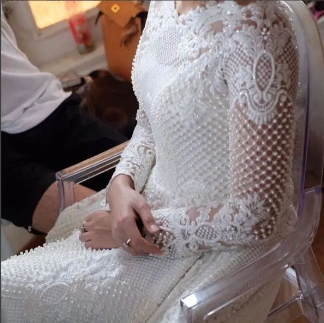 Gaun pengantin rancangan Bella Shofie (Foto: Instagram)