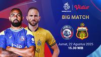Live streaming BRI Super League Arema vs Bhayangkara Presisi di Vidio. (dok. vidio.com)