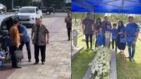 Momen keluarga SBY ziarah makam kenang 3 tahun wafatnya Ani Yudhoyono. (Sumber: Instagram/agusyudhoyono)