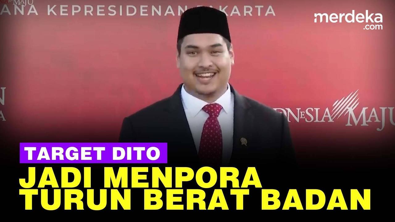 VIDEO: Target Menpora Dito Turun Berat Badan hingga PR dari Presiden Jokowi