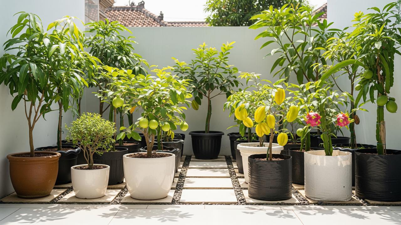 Cara Memilih Pot untuk Tanaman Buah (AI Generated)