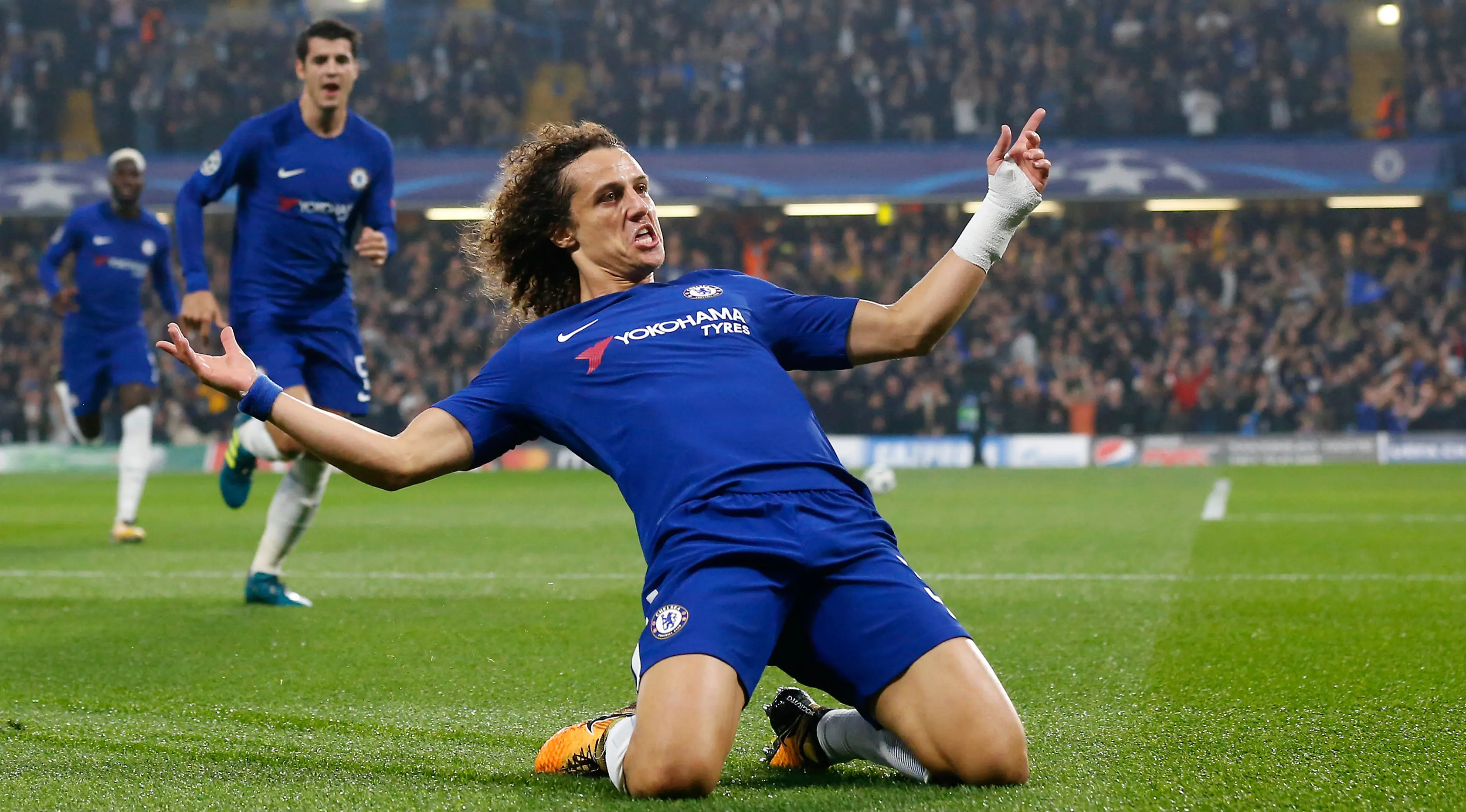 Pemain Chelsea, David Luiz (AP/Kirsty Wigglesworth)