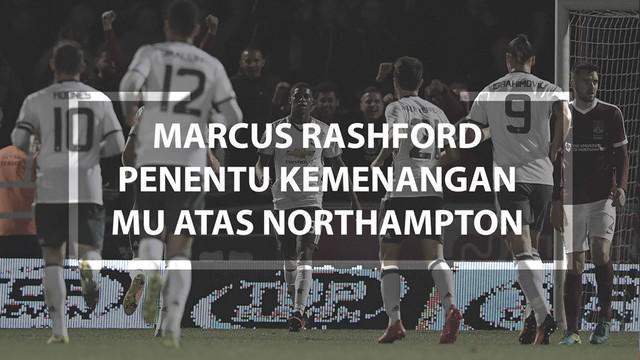 Video laga Northampton vs Manchester United dalam Piala Liga Inggris yang berlangsung di Sixfields Stadium, Northampton, Rabu (21/9/2016). 