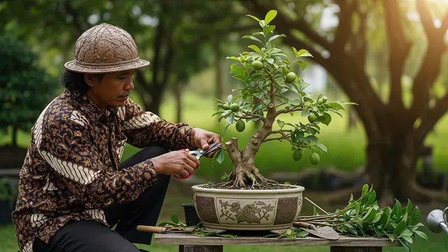 Cara Mengerdilkan Pohon Jamblang atau Duwet agar Berbuah di Pot/AI Generated