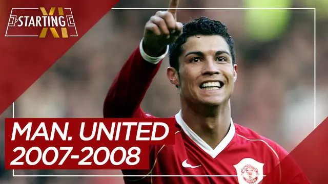 MOTION GRAFIS: Starting XI Manchester United Saat Juara Liga Champions 2007-2008