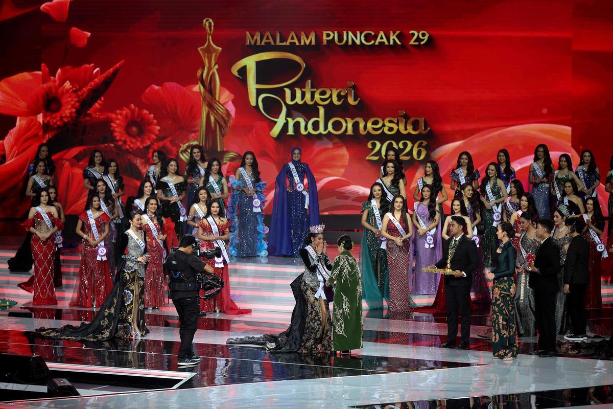 FOTO: Agnes Aditya Rahajeng asal Banten Dinobatkan sebagai Puteri Indonesia 2026