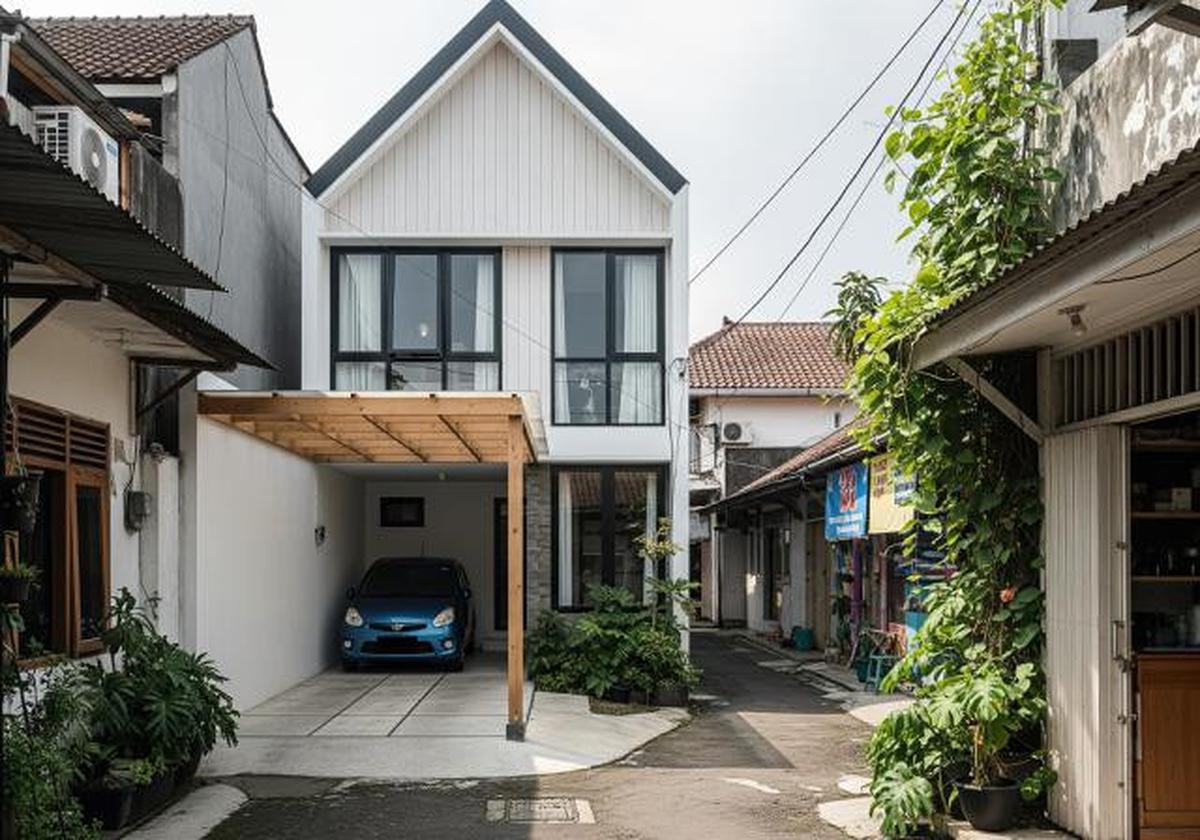 5 Contoh Rumah di Gang Sempit tapi Punya Garasi Luas, Solusi Lahan Perkotaan