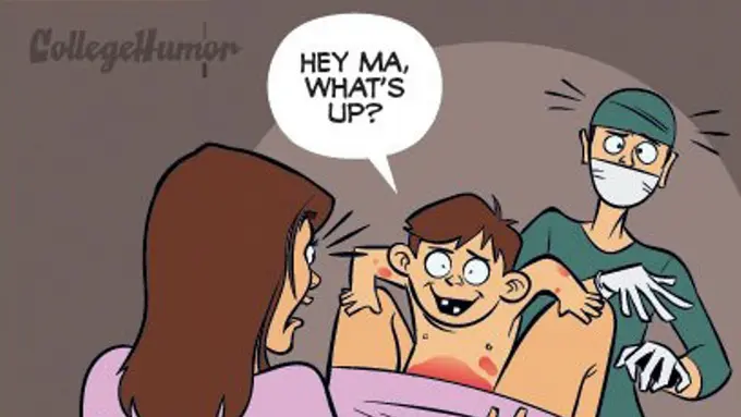 [Bintang] 4 Ilustrasi Ketika Cara Melahirkan Manusia Seperti Hewan, Ngeri!