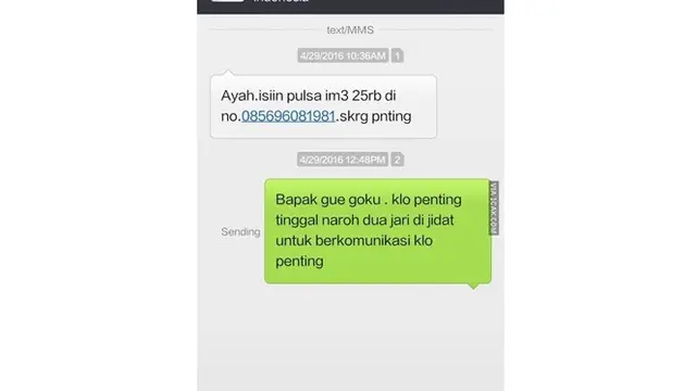6 Chat Balasan untuk Penipu Minta Pulsa Ini Bikin Ketawa Nyengir
