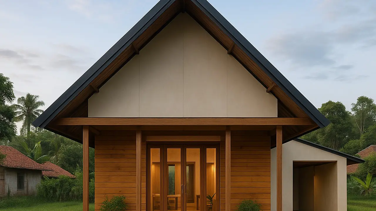 Model Rumah Vernakular Kontemporer di Desa