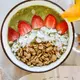 Resep Green Tea Smoothie Bowl dengan Topping Crunchy./Copyright depositphotos.com/triocean2011