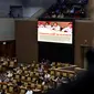 Suasana Rapat Paripurna ke-6 Masa Persidangan I Tahun 2017-2018 di Gedung Nusantara II Kompleks Parlemen, Senayan, Jakarta, Selasa (26/9). Paripurna ini membahas tiga agenda, salah satunya laporan Pimpinan Pansus Angket. (Liputan6.com/JohanTallo)