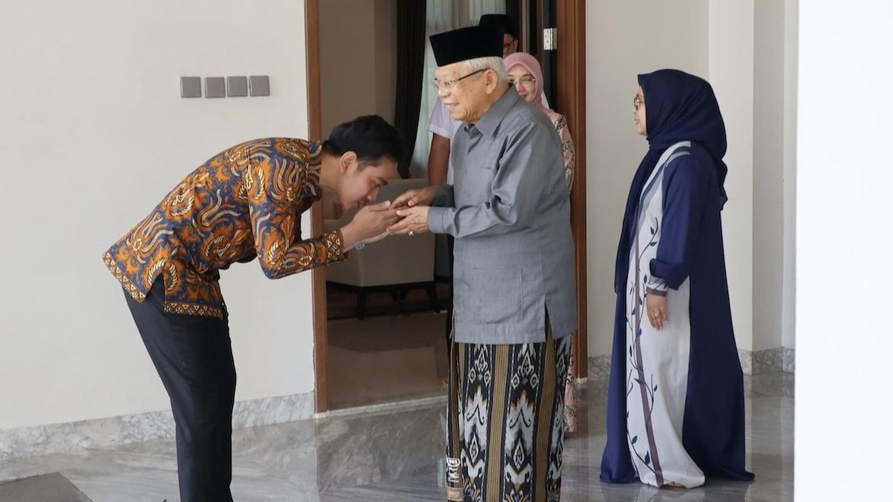 Momen Wapres Gibran Silaturahmi ke Ma’ruf Amin di Depok, Ini yang Dibahas